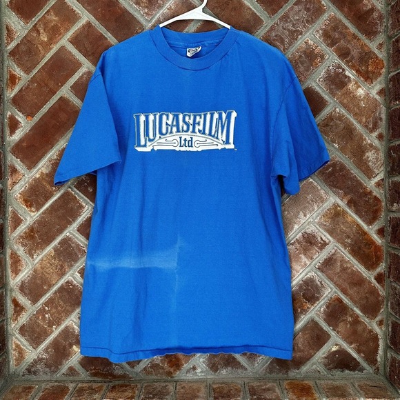 Vintage Lucas Film Ltd T-Shirt XL Single Stitch Star Wars Indiana Jones HTF READ - Picture 1 of 10